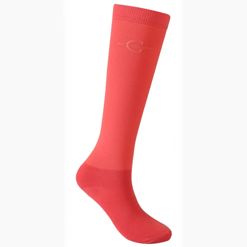 Covalliero Competition Tall Riding Socks - Coral