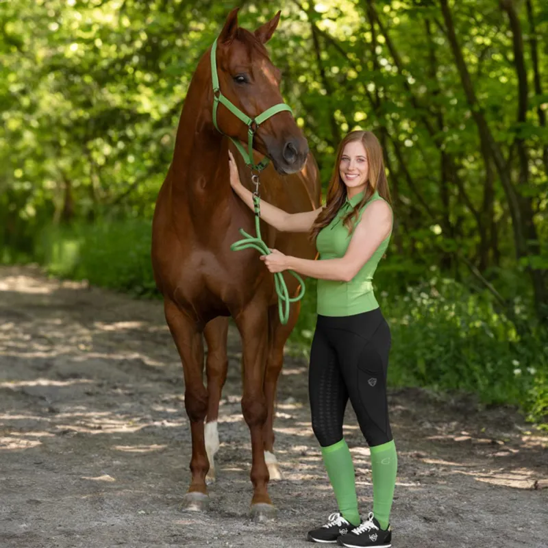 Covalliero Competition Tall Riding Socks - Green-1