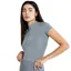 Aztec Diamond Core Short Sleeve Ladies Base Layer - Ash Blue
