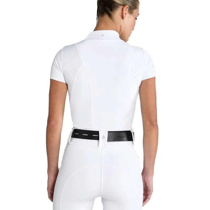 Aztec Diamond Core Short Sleeve Ladies Base Layer - White-1