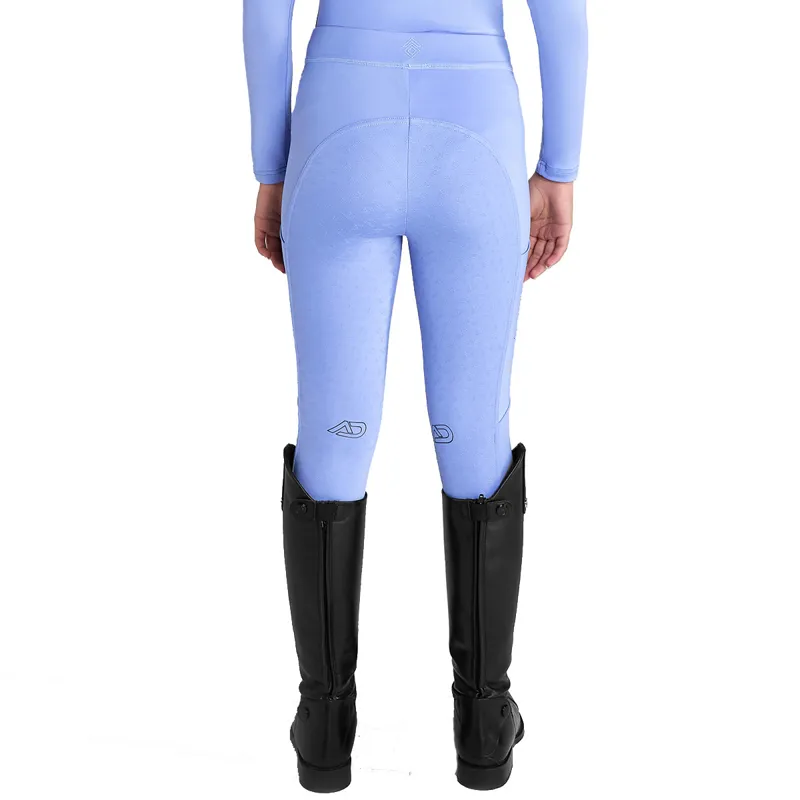 Aztec Diamond Young Rider Cosmic Full Grip Riding Tights - Violet-1