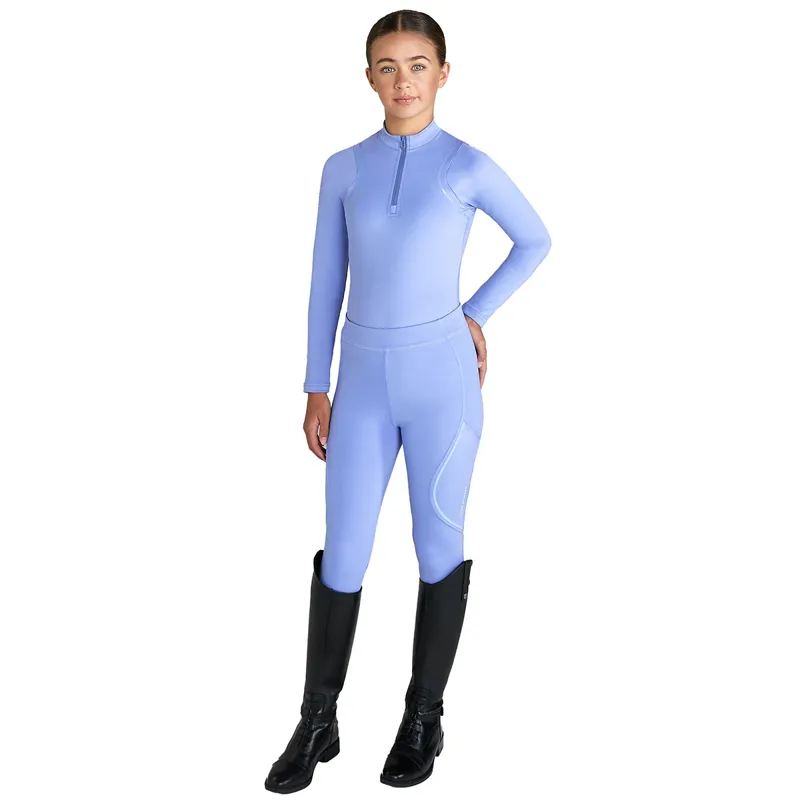 Aztec Diamond Young Rider Cosmic Full Grip Riding Tights - Violet-4