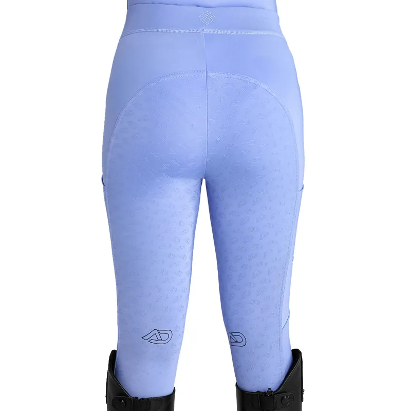 Aztec Diamond Young Rider Cosmic Full Grip Riding Tights - Violet-3