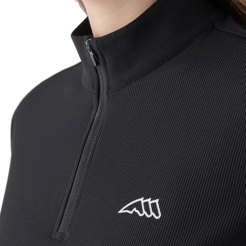 Equiline Costa Womens Half Zip Second Skin Top - Black-4