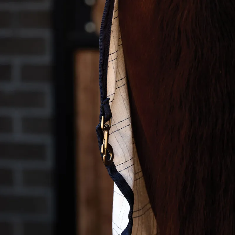 WeatherBeeta ComFiTec Cotton Sheet Rug Liner - White/Navy-4