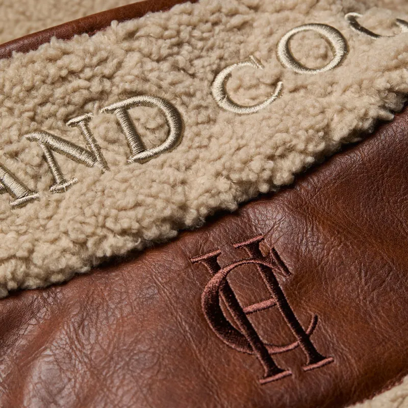 Holland Cooper Country Fleece Womens Gilet - Natural Borg-9