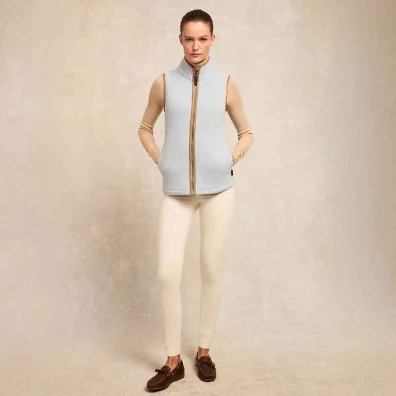 Holland Cooper Country Fleece Womens Gilet - Pale Blue-8