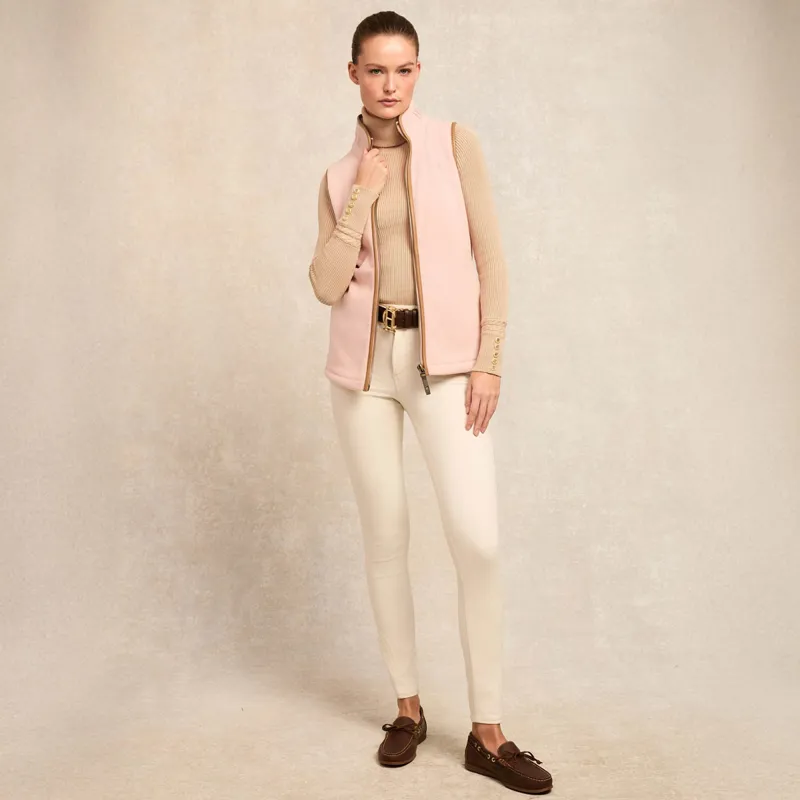 Holland Cooper Country Fleece Ladies Gilet - Soft Pink-4