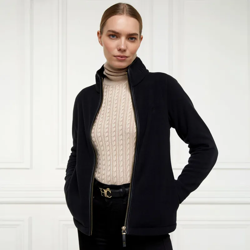 Holland Cooper Country Fleece Ladies Jacket - Black