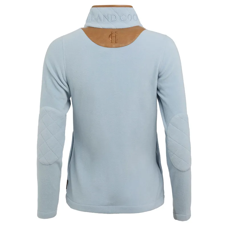 Holland Cooper Country Fleece Half Zip Ladies Jumper - Pale Blue-7