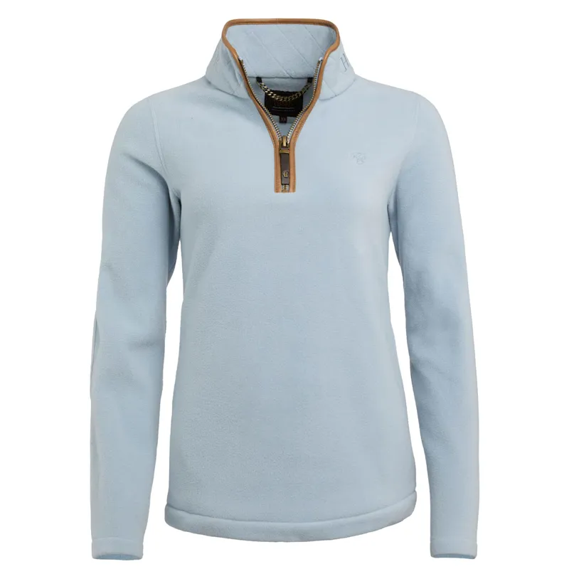 Holland Cooper Country Fleece Half Zip Ladies Jumper - Pale Blue-8