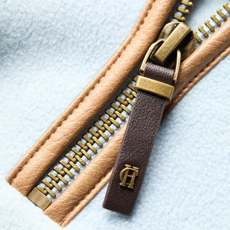 Holland Cooper Country Fleece Half Zip Ladies Jumper - Pale Blue-10