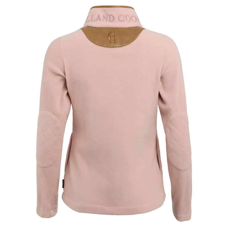Holland Cooper Country Fleece Half Zip Ladies Jumper - Soft Pink-5