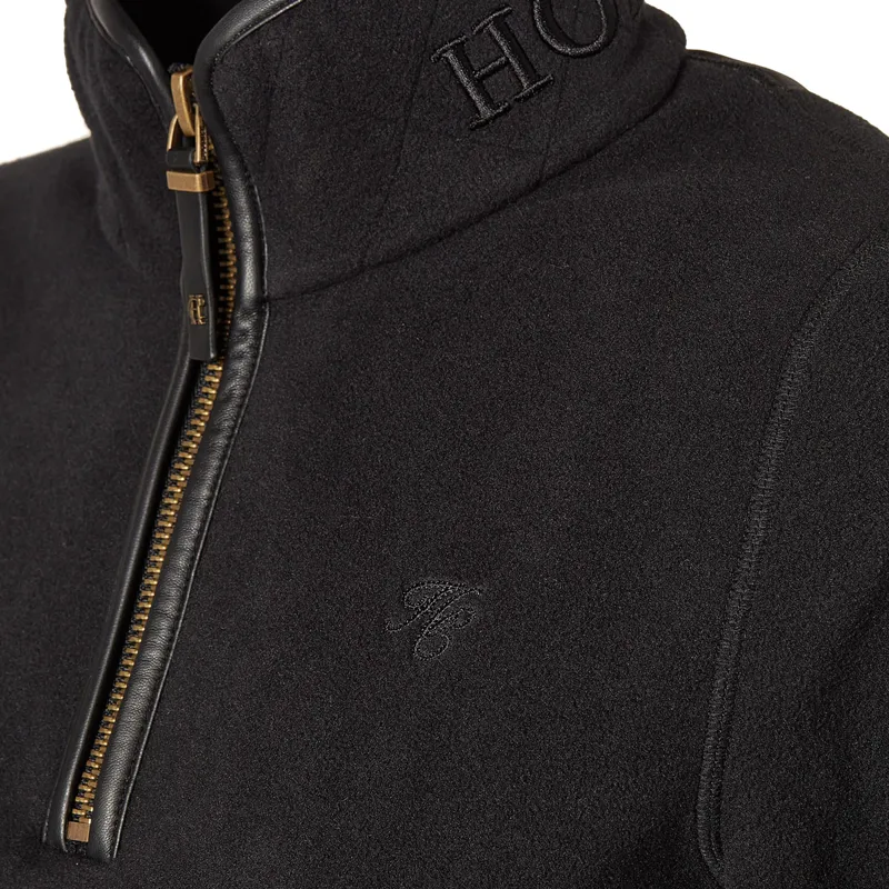 Holland Cooper Country Fleece Half Zip Ladies Jumper - Black-4