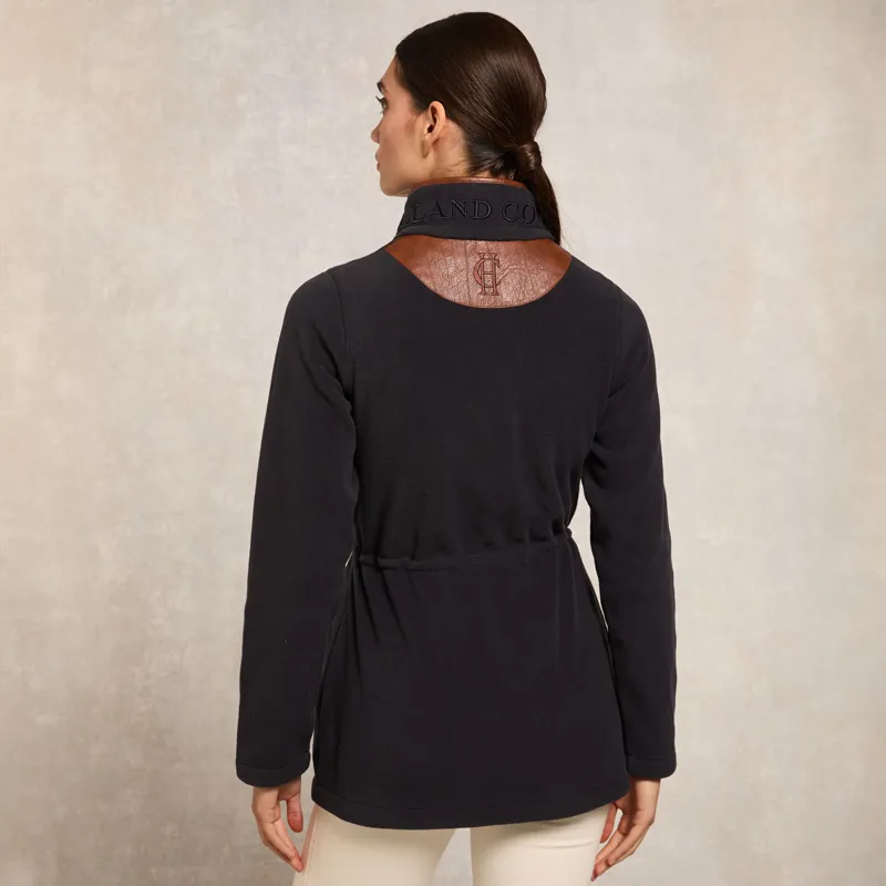 Holland Cooper Longline Country Fleece Womens Jacket - Ink Navy-6