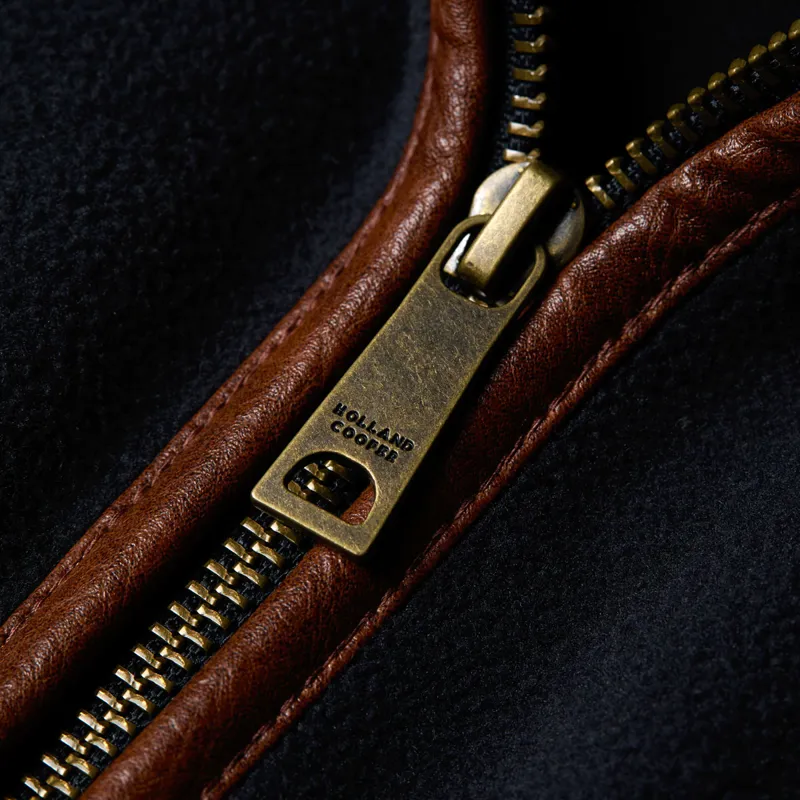 Holland Cooper Longline Country Fleece Womens Jacket - Ink Navy-9