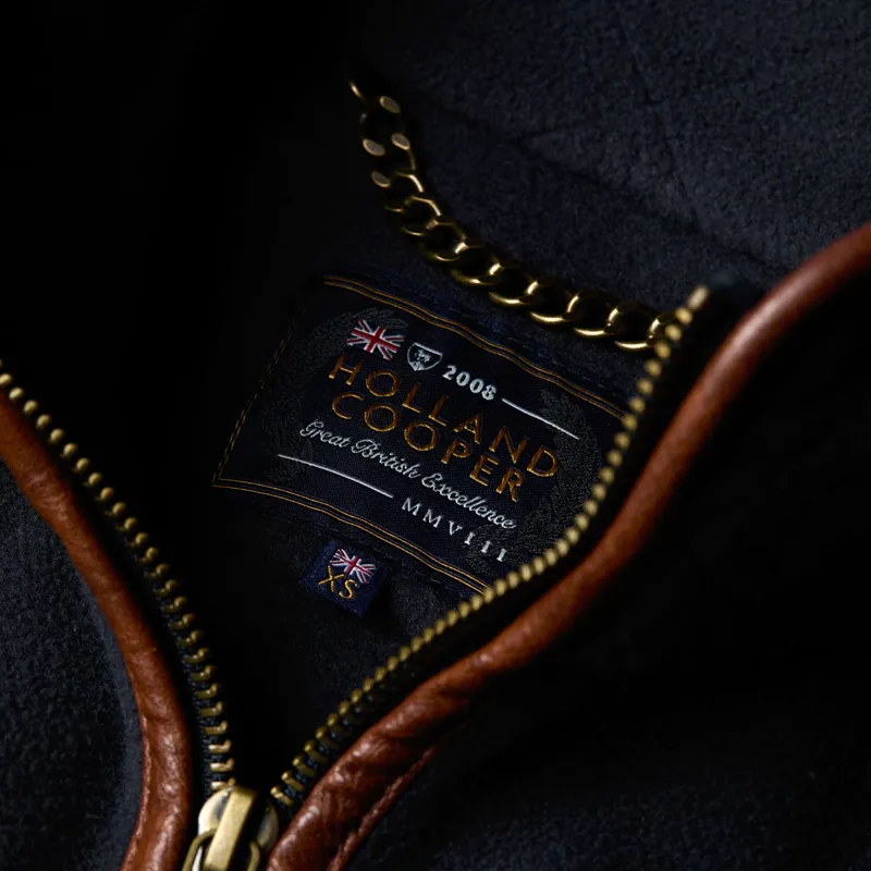 Holland Cooper Longline Country Fleece Womens Jacket - Ink Navy-8