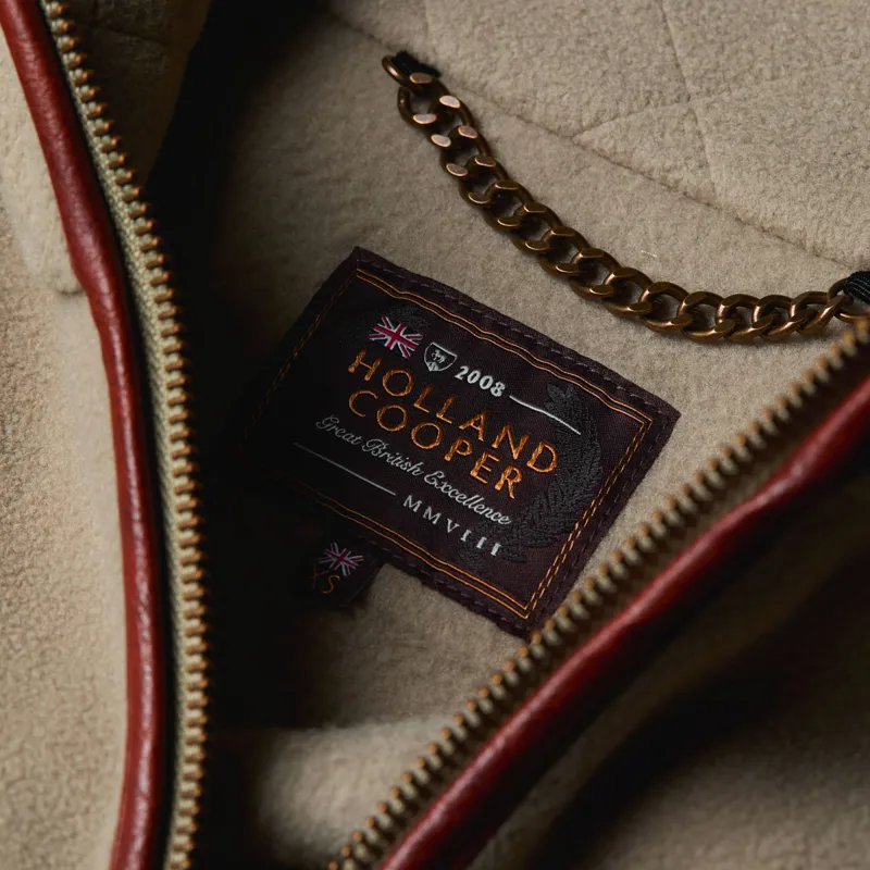 Holland Cooper Longline Country Fleece Womens Jacket - Sage-6