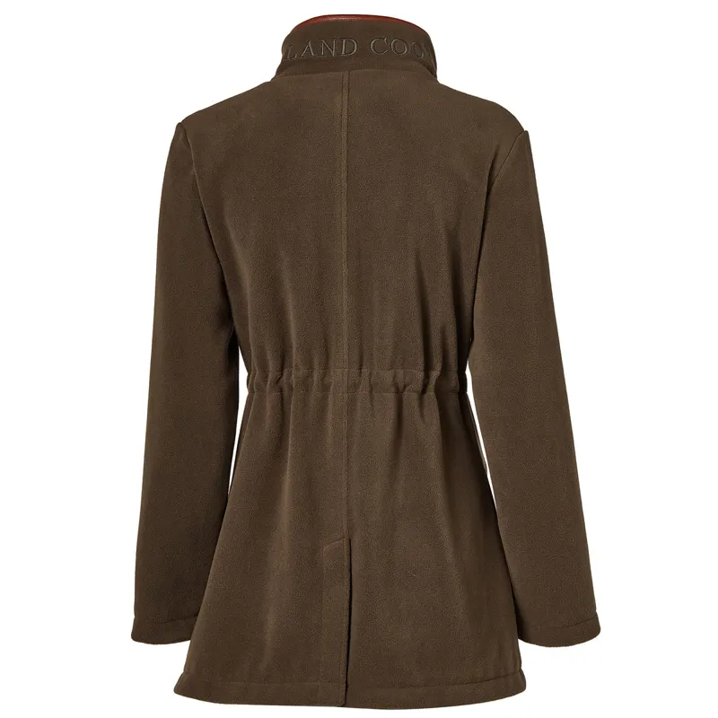 Holland Cooper Longline Country Fleece Womens Jacket - Khaki-8