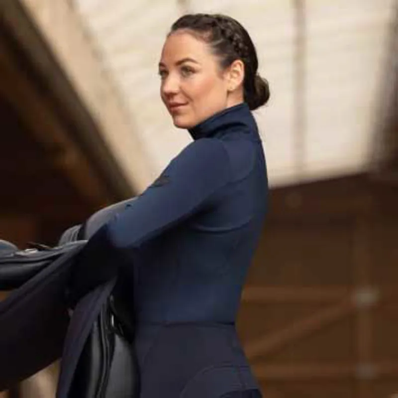 Covalliero Womens Active Shirt- Dark Navy-1