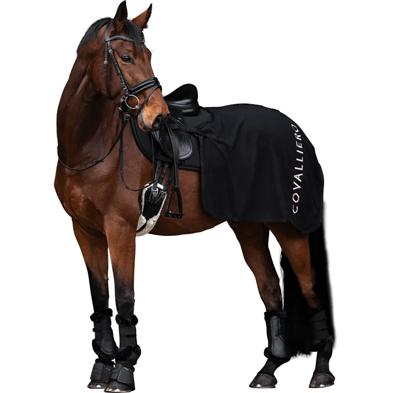 Covalliero Fleece Exercise Sheet - Black-1