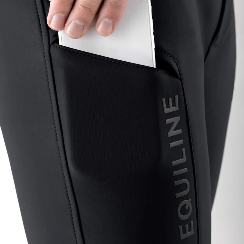 Equiline Crunof Mens Full Grip Breeches - Black-2