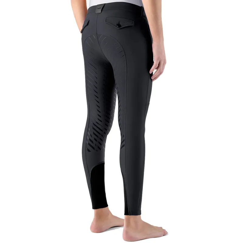 Equiline Crunof Mens Full Grip Breeches - Black-1