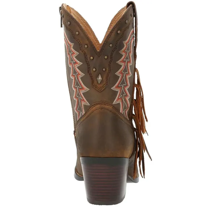 Durango Crush Ankle Ladies Western Boots - Pecan-7