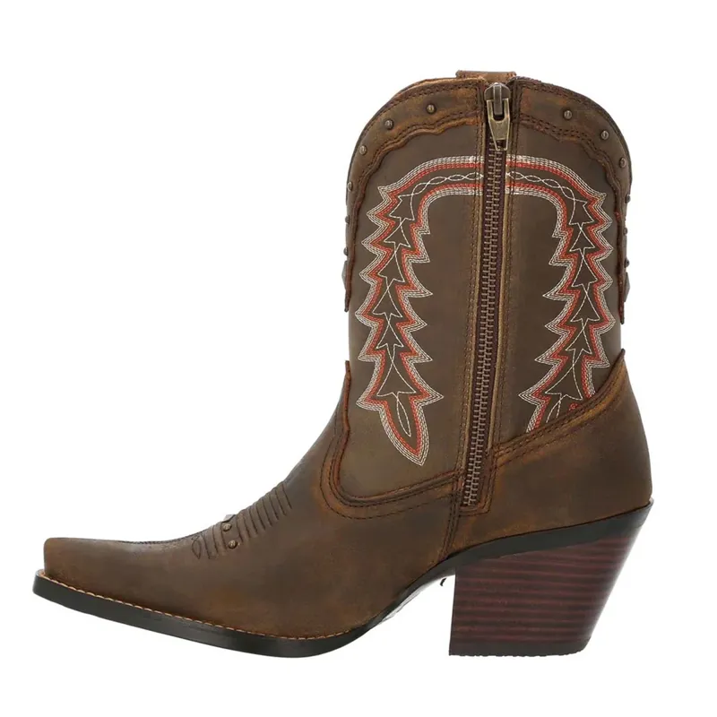 Durango Crush Ankle Ladies Western Boots - Pecan-3