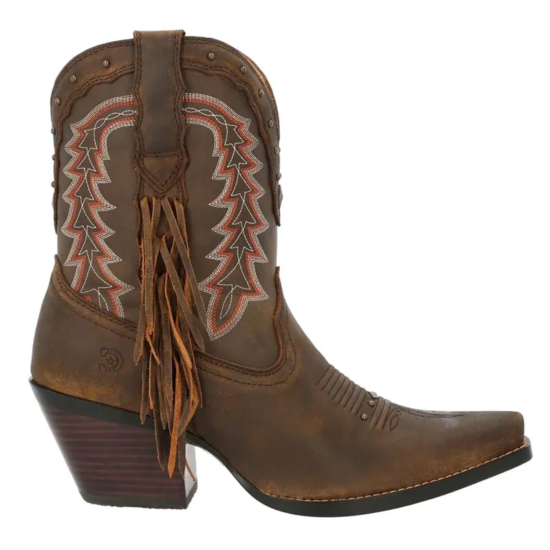 Durango Crush Ankle Ladies Western Boots - Pecan-2