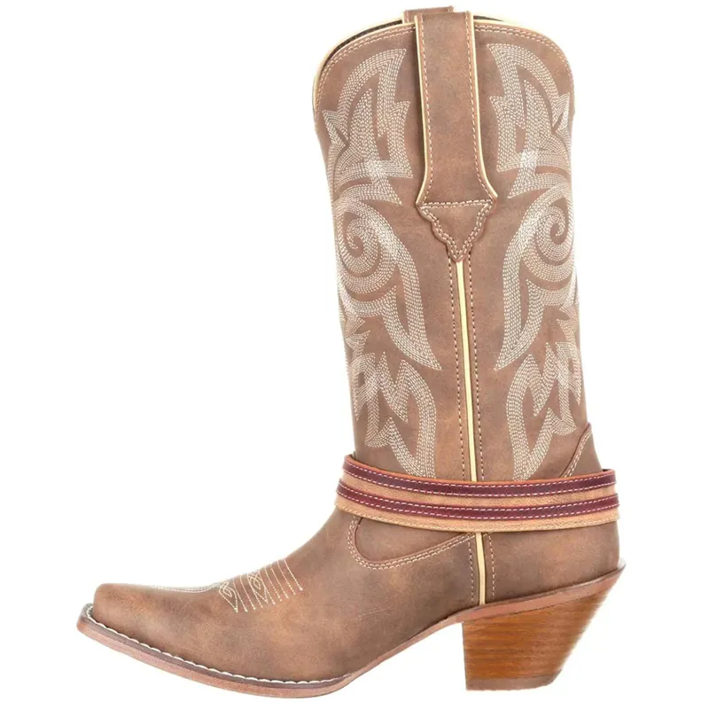 Durango Crush Flag Ladies Western Boots - Brown Khaki-3