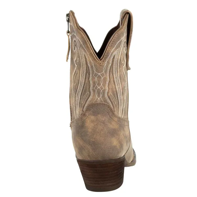 Durango Crush Ladies Short Western Boots - Driftwood-7