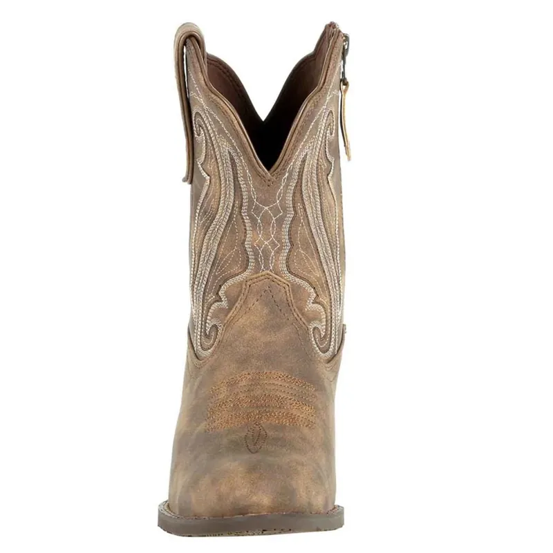 Durango Crush Ladies Short Western Boots - Driftwood-6