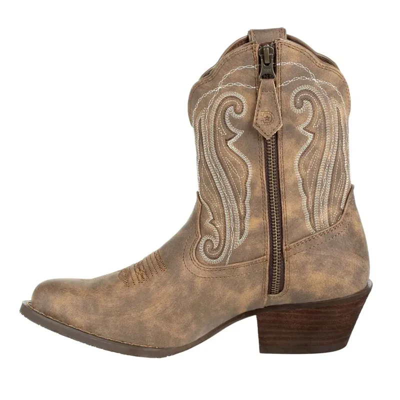 Durango Crush Ladies Short Western Boots - Driftwood-3