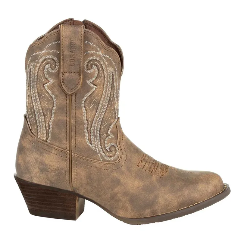 Durango Crush Ladies Short Western Boots - Driftwood-2