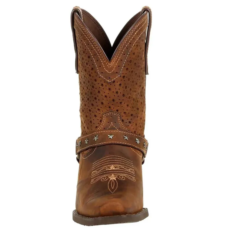 Durango Crush Ladies Short Western Boots - Bomber Brown-3