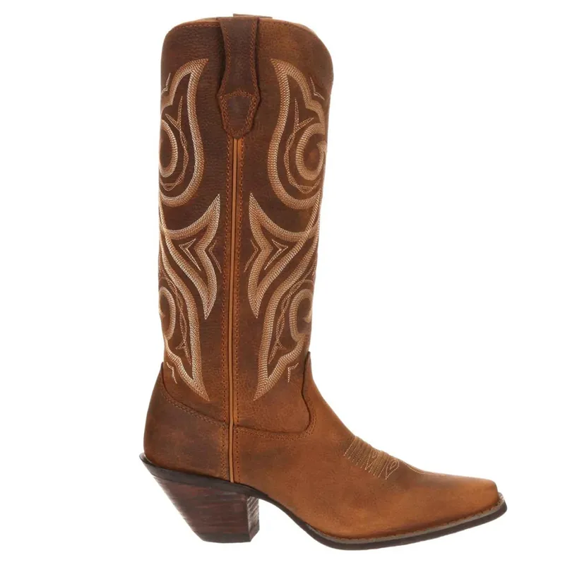 Durango Crush Ladies Western Boots - Distressed Cognac-7