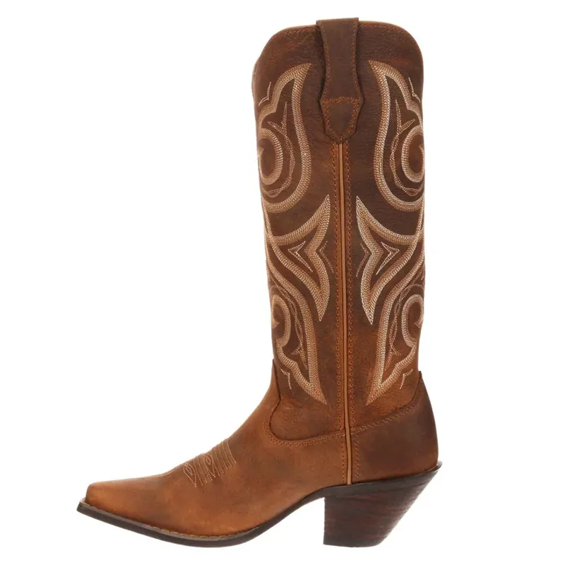Durango Crush Ladies Western Boots - Distressed Cognac-6