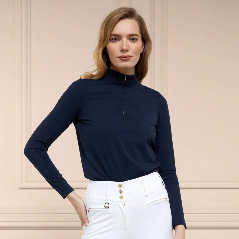 Holland Cooper Crystal Ladies Base Layer - Ink Navy