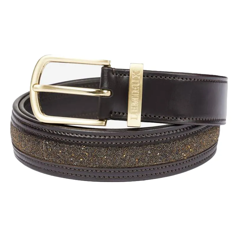 LeMieux Crystal Insert Belt - Brown 
