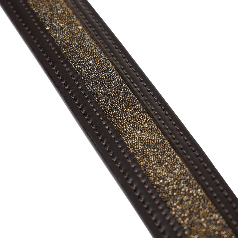 LeMieux Crystal Insert Belt - Brown -3