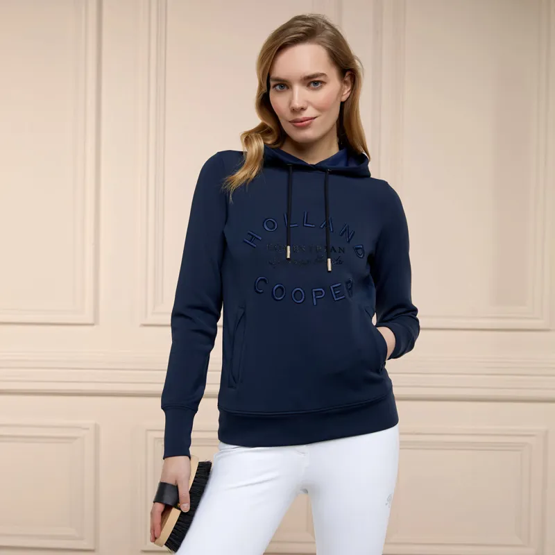 Holland Cooper Crystal Ladies Hoodie - Navy-8