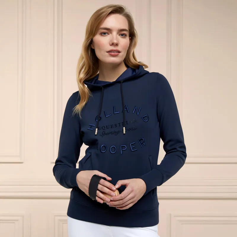 Holland Cooper Crystal Ladies Hoodie - Navy-6
