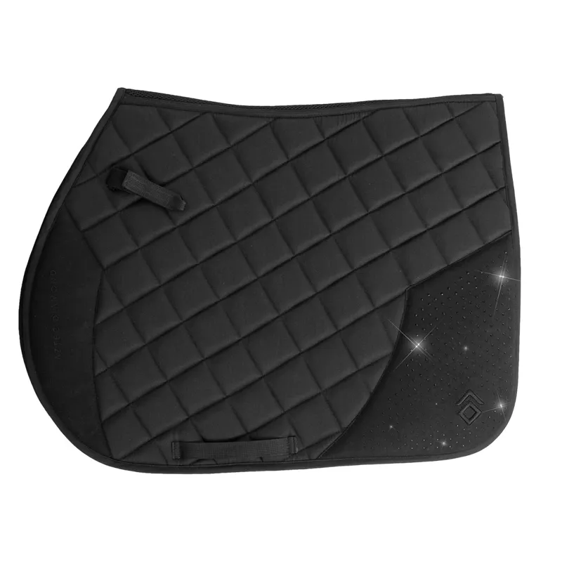 Aztec Diamond Crystal Jump Saddlecloth - Black