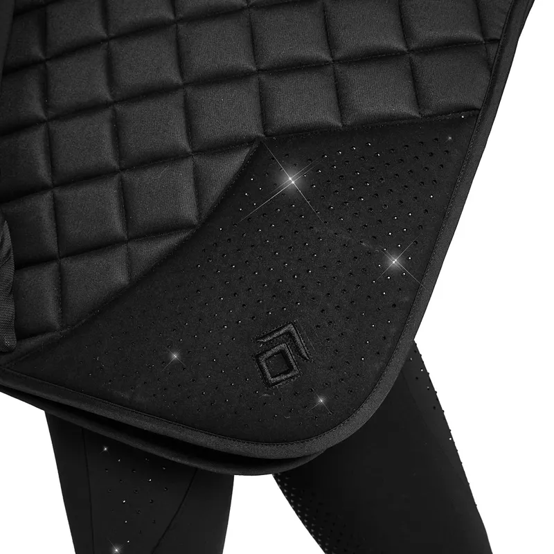 Aztec Diamond Crystal Jump Saddlecloth - Black-2