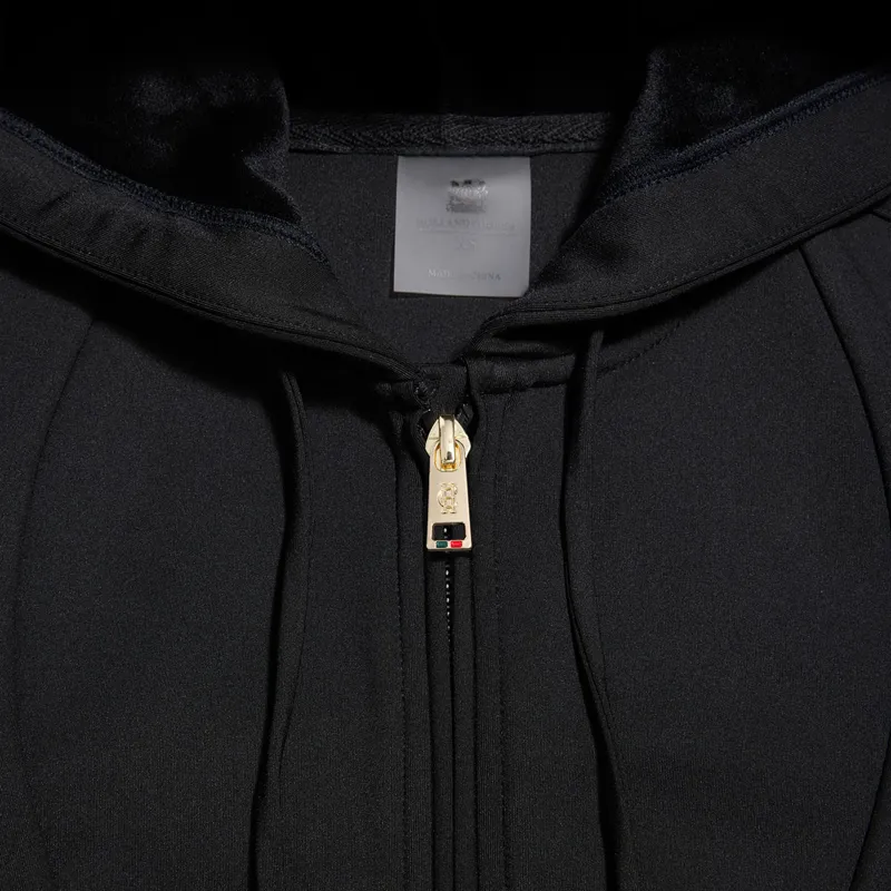 Holland Cooper Crystal Zip Womens Hoodie - Black-6
