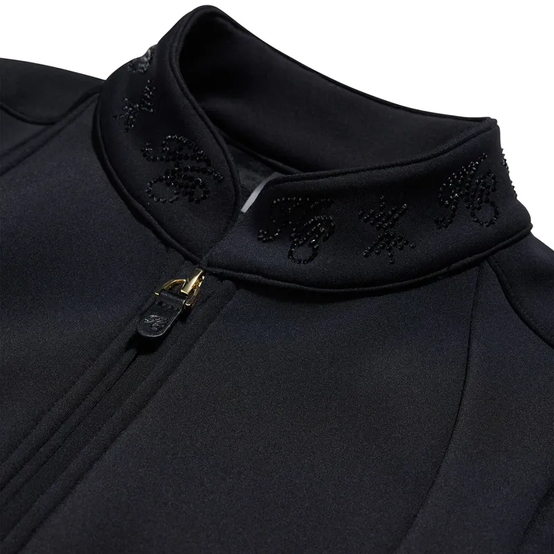 Holland Cooper Crystal Zip Womens Jacket - Black-4