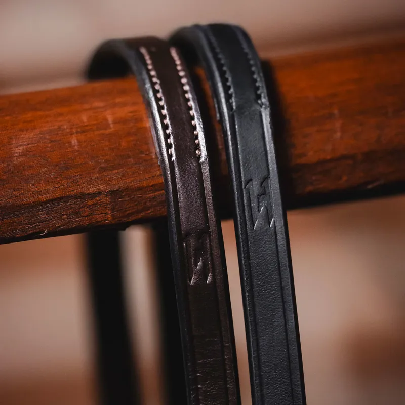 Horseware Curb Reins - Brown-1