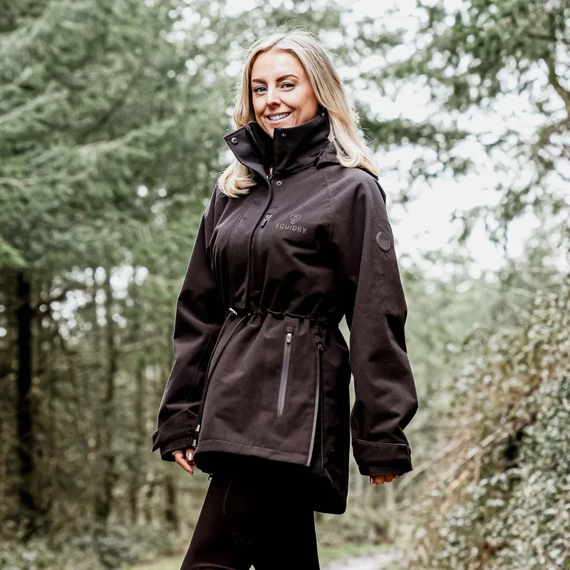EQUIDRY Nevada Womens Waterproof Smock - Brown-4