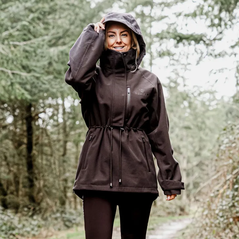 EQUIDRY Nevada Womens Waterproof Smock - Brown-2
